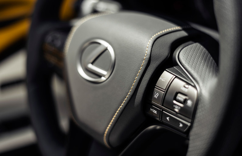 Lexus showing two concept cars at Pebble Beach